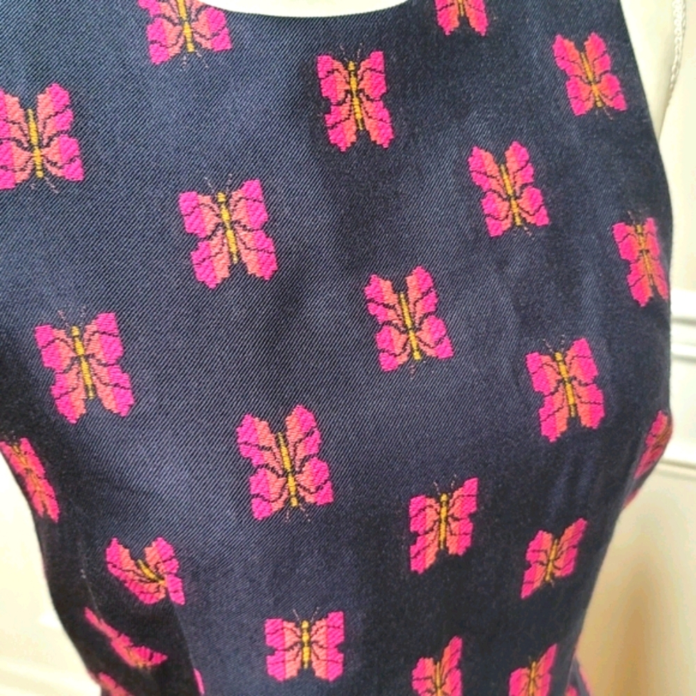 New! J.Crew sz 2 Sheath Butterfly Jacquard Dress NWT - Picture 10 of 11
